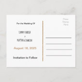 Voeg Uw Foto toe sparen de Datum Briefkaart (Achterkant)