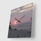 VOEG UW FOTO TOE VIERKANTE KLOK (Hoek)