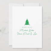 VOEG UW FOTO TOE | Vroege kerstvakantieboom Kaart (Achterkant)