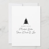 VOEG UW FOTO TOE | Vroege kerstvakantieboom Kaart (Achterkant)