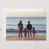 VOEG UW FOTO TOE | Vroegere kerstrendierster Kaart (Achterkant)