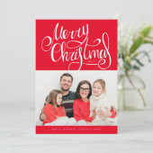 VOEG UW FOTO TOE | Vrolijk kerstfeest (Staand voorkant)