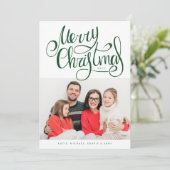 VOEG UW FOTO TOE | Vrolijk kerstfeest (Staand voorkant)
