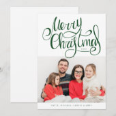 VOEG UW FOTO TOE | Vrolijk kerstfeest (Voorkant / Achterkant)