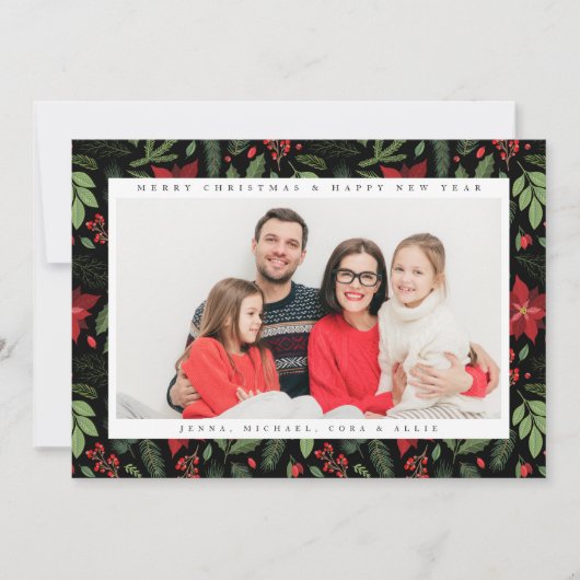 VOEG UW FOTO TOE | Vrolijk kerstfeest en gelukkig  (Voorkant)