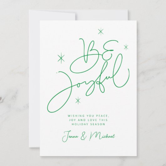 VOEG UW FOTO TOE | Vrolijk kerstfeest is vrolijk Kaart (Voorkant)