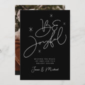 VOEG UW FOTO TOE | Vrolijk kerstfeest is vrolijk Kaart (Voorkant / Achterkant)