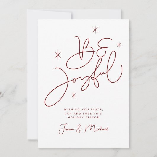 VOEG UW FOTO TOE | Vrolijk kerstfeest is vrolijk Kaart (Voorkant)