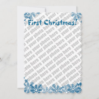 Voeg uw foto vakantiekaart toe feestdagenkaart