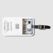 Voeg uw Foto van het Bedrijf van de Tekst van de D Bagagelabel (Voorkant (horizontaal))