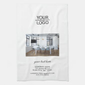 Voeg uw Foto van het Bedrijf van de Tekst van de D Theedoek (Verticaal)