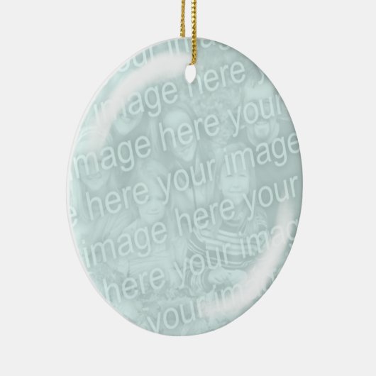 Voeg uw fotoglazen beeldvormende versiering toe keramisch ornament (Rechts)