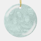 Voeg uw fotoglazen beeldvormende versiering toe keramisch ornament (Voorkant)