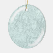 Voeg uw fotoglazen beeldvormende versiering toe keramisch ornament (Links)