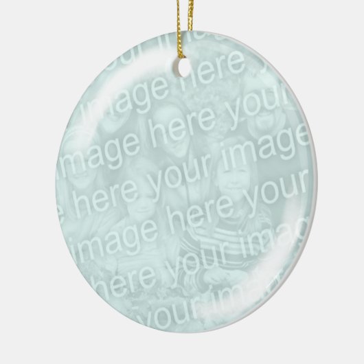 Voeg uw fotoglazen beeldvormende versiering toe keramisch ornament (Links)