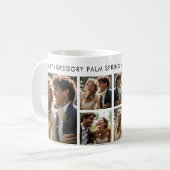 Voeg uw foto's  bruiloft tekst koffiemok (Voorkant links)