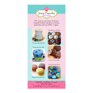 Voeg uw foto's Custom Bakery Reclamekaart