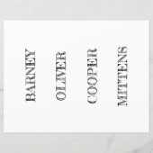 Voeg uw foto's en namen toe aan deze Bladwijzer (Achterkant)