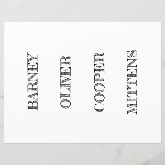 Voeg uw foto's en namen toe aan deze Bladwijzer (Achterkant)