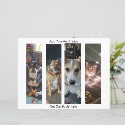 Voeg uw foto's en namen toe aan deze Bladwijzer (Staand voorkant)