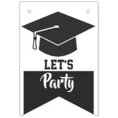 Voeg uw Foto's Graduation Party Celebrate Afstudee Vlaggetjes (Derde vlag)