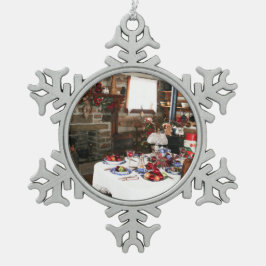 voeg uw foto's toe hbvm tin sneeuwvlok ornament