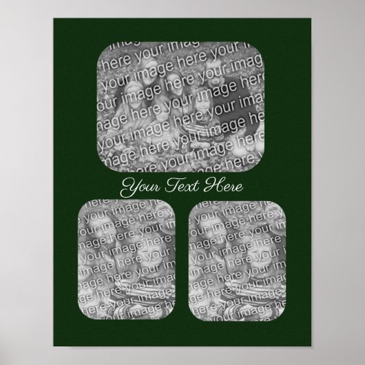 Voeg uw fotosjablooncollage toe poster (Voorkant)