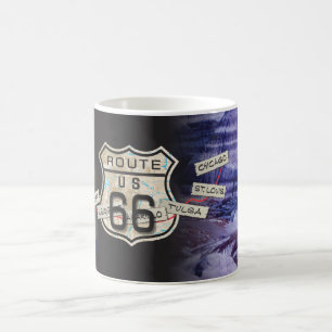voeg uw foto'sroute 66 mok 2 toe
