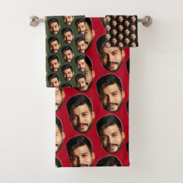 Voeg uw Funny Face Fotopatroon toe, speciaal geper Bad Handdoek