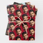 Voeg uw Funny Face Fotopatroon toe, speciaal geper Inpakpapier Vel (In situ)