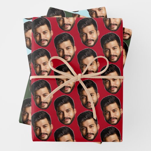 Voeg uw Funny Face Fotopatroon toe, speciaal geper Inpakpapier Vel (In situ)