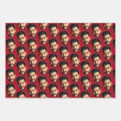 Voeg uw Funny Face Fotopatroon toe, speciaal geper Inpakpapier Vel (Voorkant)