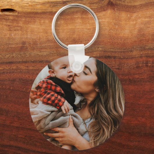 Voeg uw gepersonaliseerde Afbeelding toe Sleutelhanger (Voorkant)