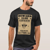 VOEG UW GEZICHT TOE, TEKST cowboy wilde poster T-shirt (Voorkant)