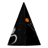 Voeg uw gezichtsfotoastronaut Pet toe Feesthoedjes (Achterkant)