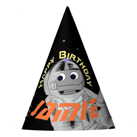 Voeg uw gezichtsfotoastronaut Pet toe Feesthoedjes (Voorkant)