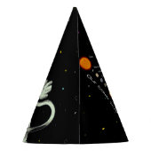 Voeg uw gezichtsfotoastronaut Pet toe Feesthoedjes (Achterkant)