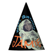 Voeg uw gezichtsfotoastronaut Pet toe Feesthoedjes (Voorkant)