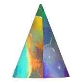 Voeg uw gezichtsfotoastronaut Pet toe Feesthoedjes (Achterkant)