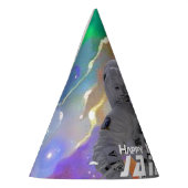 Voeg uw gezichtsfotoastronaut Pet toe Feesthoedjes (Links)