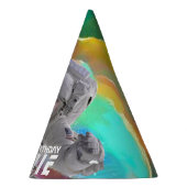 Voeg uw gezichtsfotoastronaut Pet toe Feesthoedjes (Rechts)