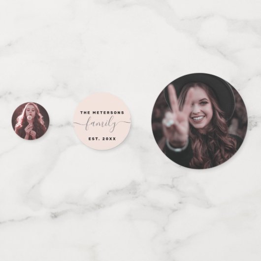 Voeg uw gezin 5 foto's aangepaste afbeeldingen confetti (Voorkanten)