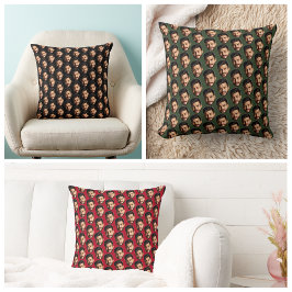 Voeg uw grappige foto-patroonpatroon toe, aangepas kussen