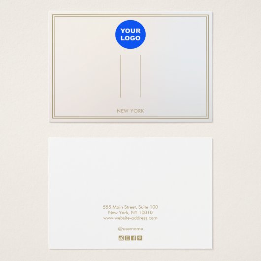 Voeg uw grijze ombre Hair Clip display toe Visitekaartje (Voorkant /achterkant)