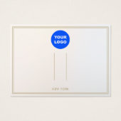 Voeg uw grijze ombre Hair Clip display toe Visitekaartje (Voorkant)