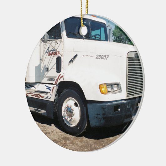 voeg uw groeffotoversiering toe keramisch ornament (Links)