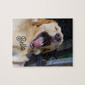 voeg uw hondfoto en tekst toe gepersonaliseerde do legpuzzel (Horizontaal)