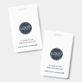 Voeg Uw identiteitskaart van het Personeel van de  Badge (Voor- en achterkant)