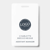 Voeg Uw identiteitskaart van het Personeel van de  Badge (Achterkant)