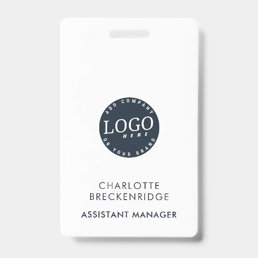 Voeg Uw identiteitskaart van het Personeel van de  Badge (Voorzijde)